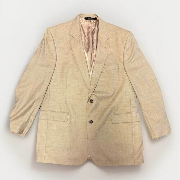 Jos. A. Bank Other - Jos A Bank Gordon Model Sport Coat 46L Gold Wool Silk Blend Vintage 90s-2000s